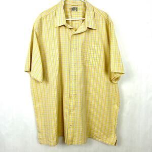L.L. Bean Men's Short Sleeve XXLT Shirt Button Up